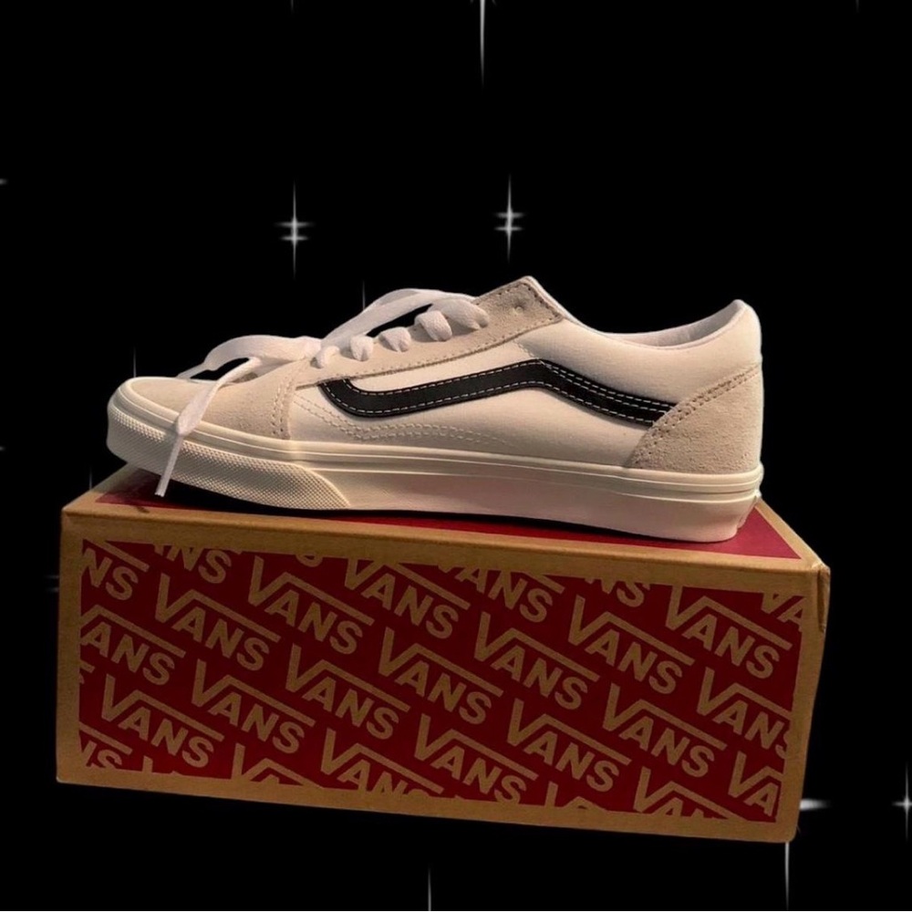 Vans Old Skool White and Black Shoes